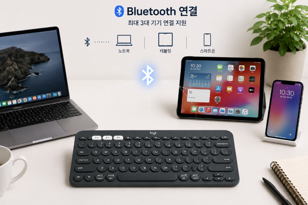 Logitech K380s Bluetooth Logi Bolt 연결