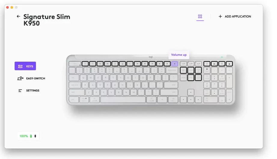 Logitech Signature Slim K950 Logi Options Plus 설정