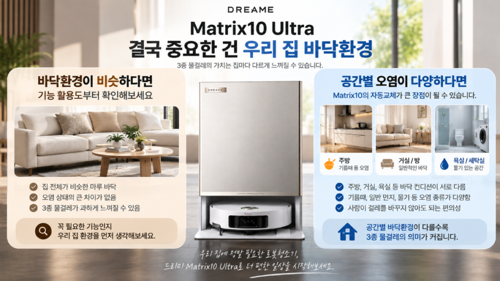 드리미 Matrix10 Ultra 추천 대상과 구매 선택 가이드