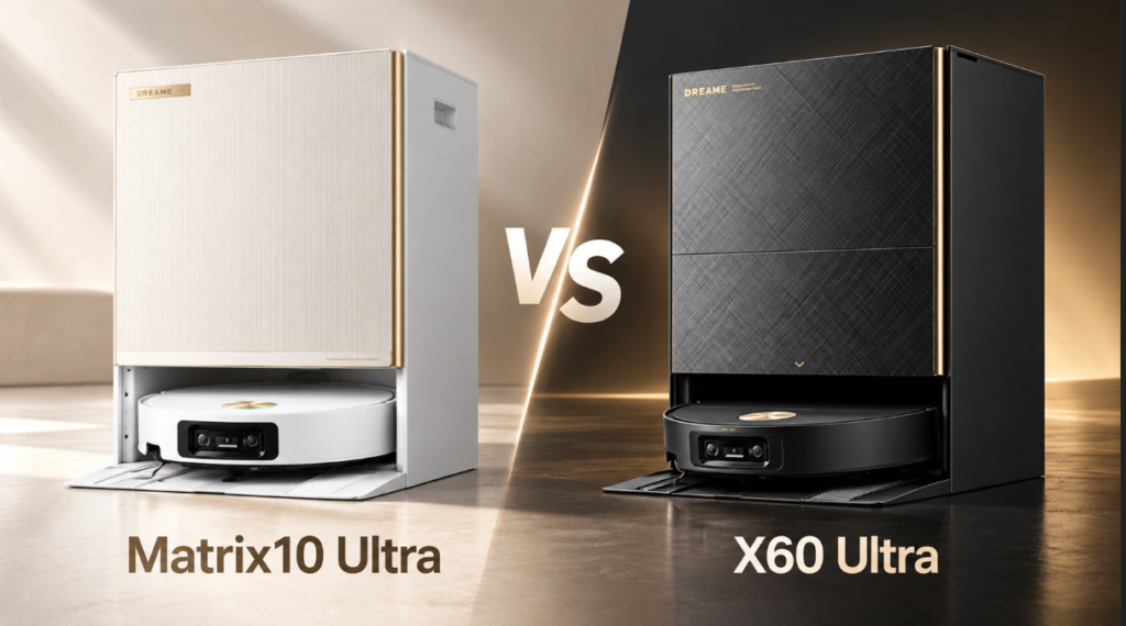 드리미 Matrix10 Ultra vs X60 Ultra 로봇청소기 비교