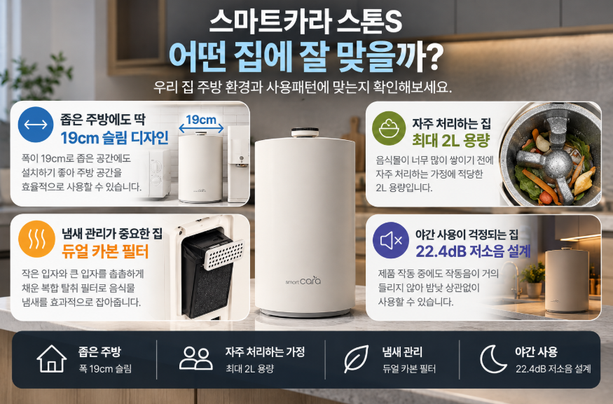 스마트카라 스톤S 음식물처리기 구매 선택 가이드